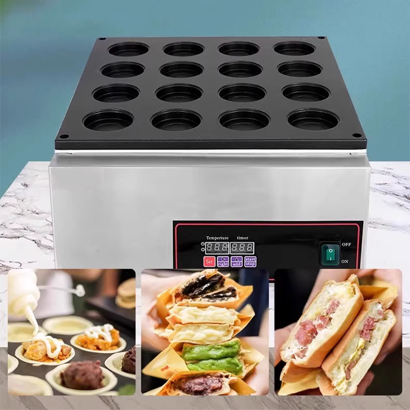 Mesin kue roda Kios komersial  - Egg Waffle Pan ulasan dan harga