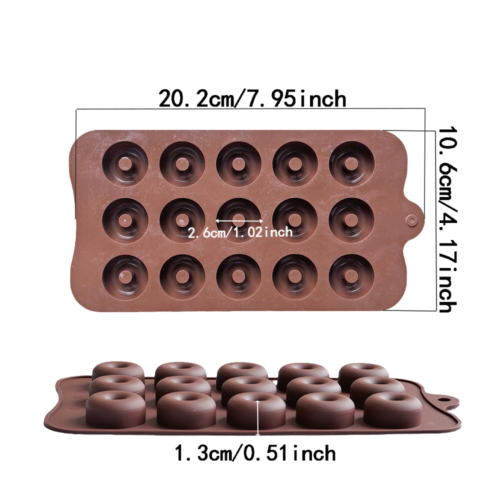 1 buah cetakan silikon anti le - Donut Mold Silicone ulasan dan harga